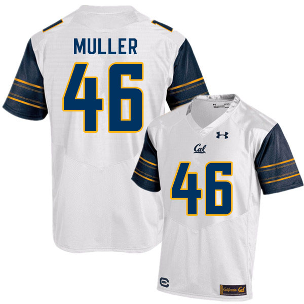 Men #46 Jake Muller Cal Bears College Football Jerseys Sale-White - Click Image to Close